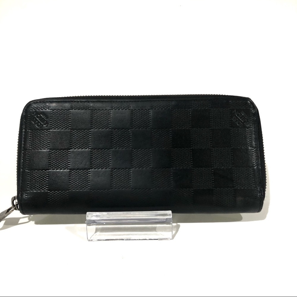 Authentic Louis Vuitton Damier Infini Vertical Leather Zippy Round Long Wallet - Picture 2 of 16